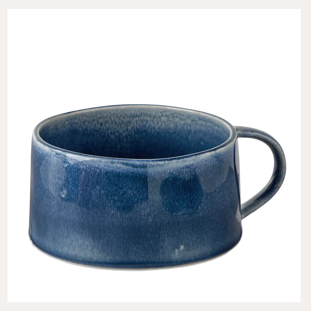 Dark Blue Hudson Soup Mug