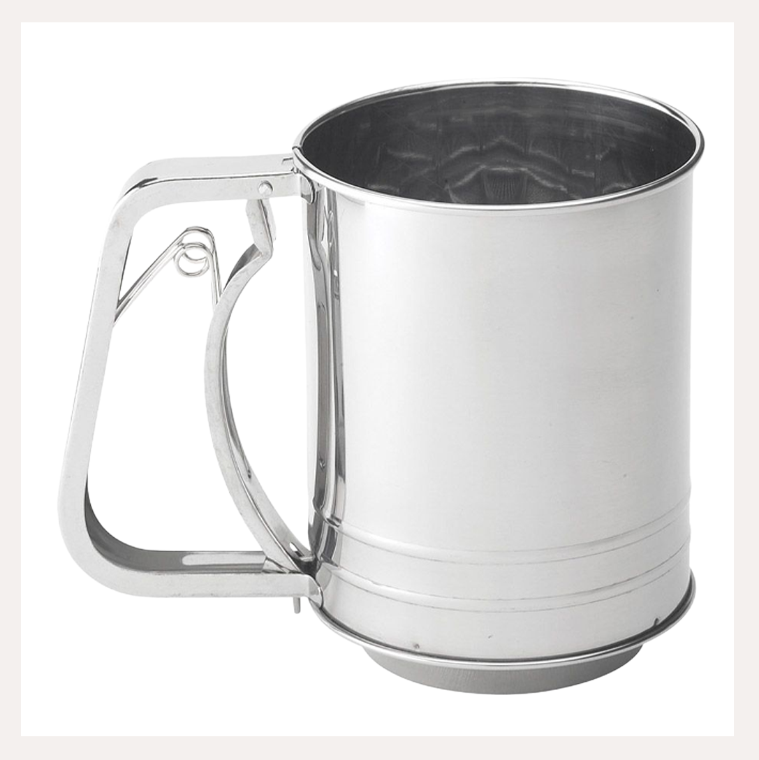 Stainless Steel Flour Sifter, 3 Cup | Mrs. Anderson's