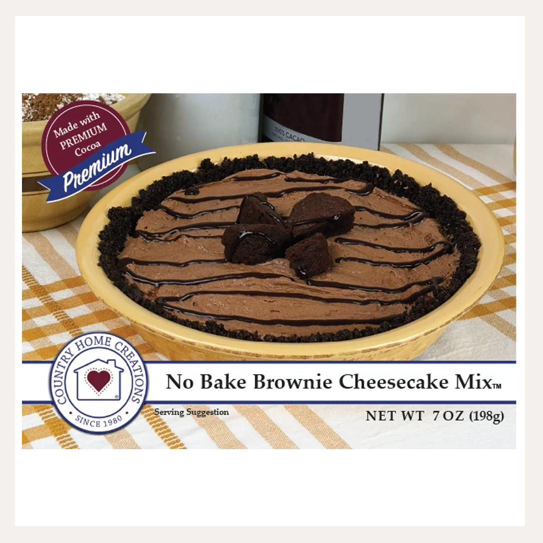 No Bake Brownie Cheesecake Mix | Country Home Creations