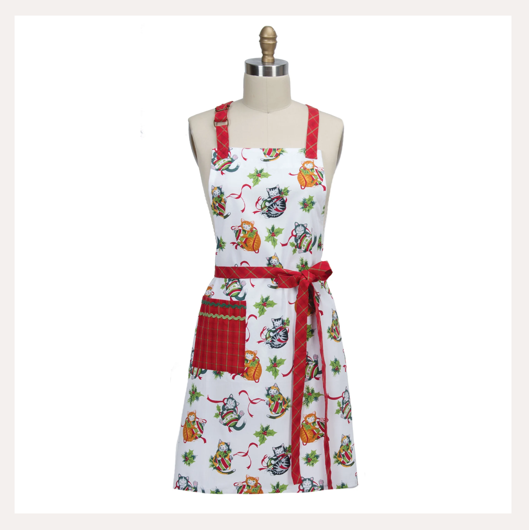 Meowy Christmas apron.png