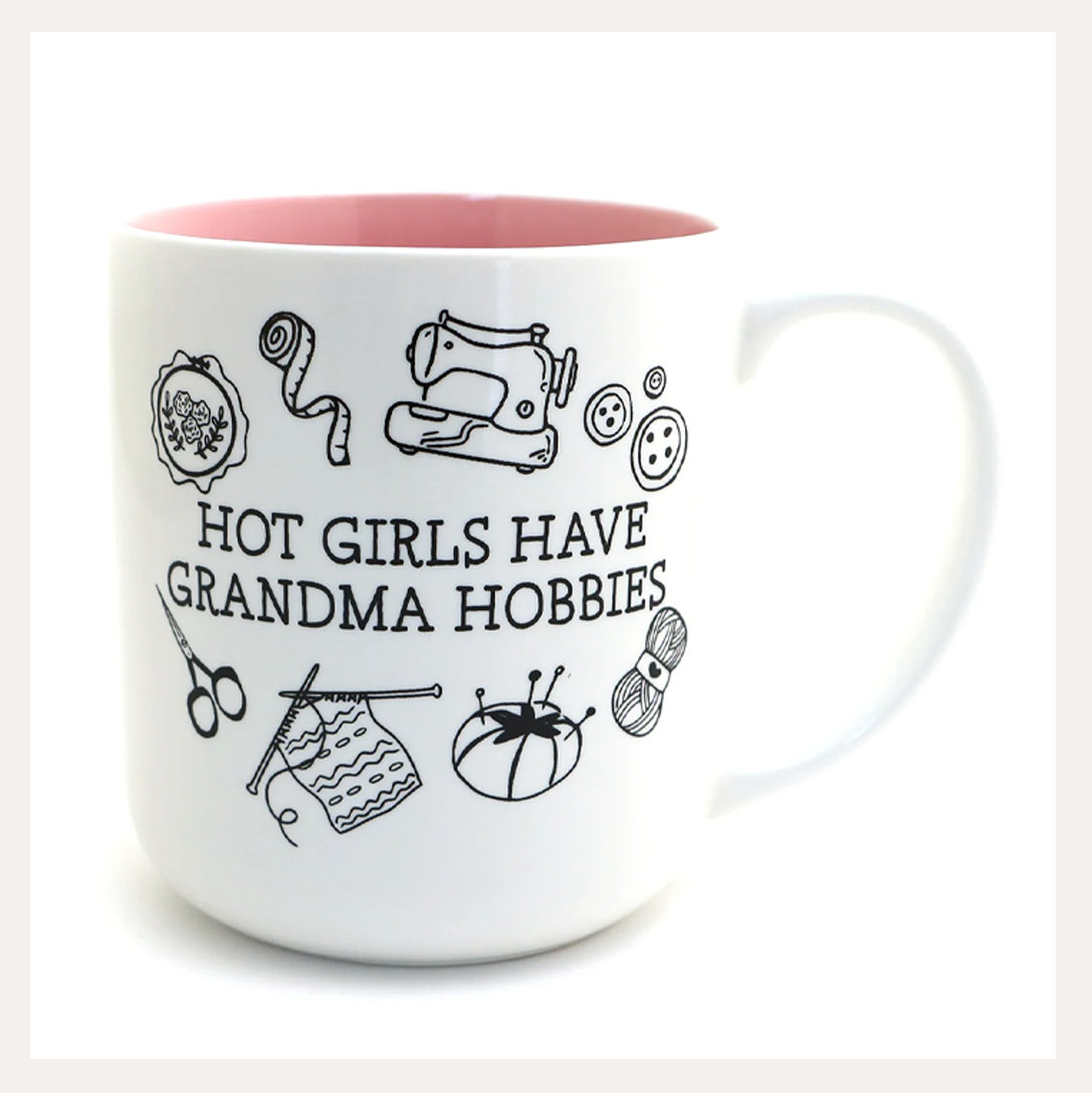 Hot Girls have Grandma Hobbies Mug | Lenny Mud