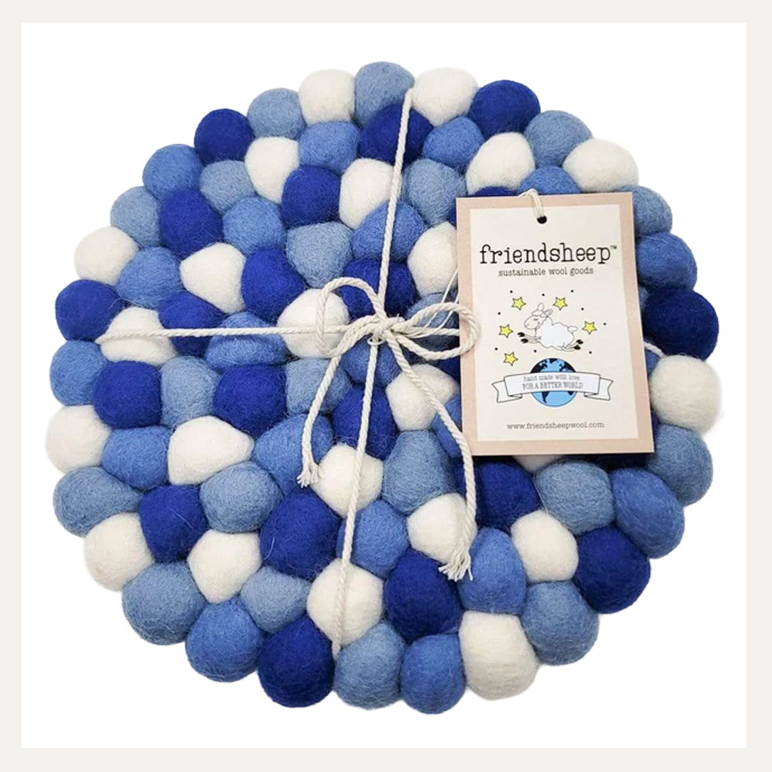 Shiny Happy People Eco Trivet, Moonlight