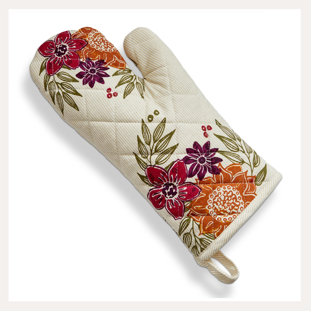 Autumn Bloom Oven Mitt