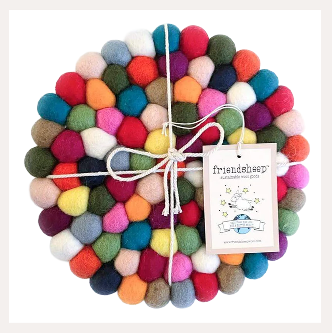 Shiny Happy People Eco Trivet, Boho