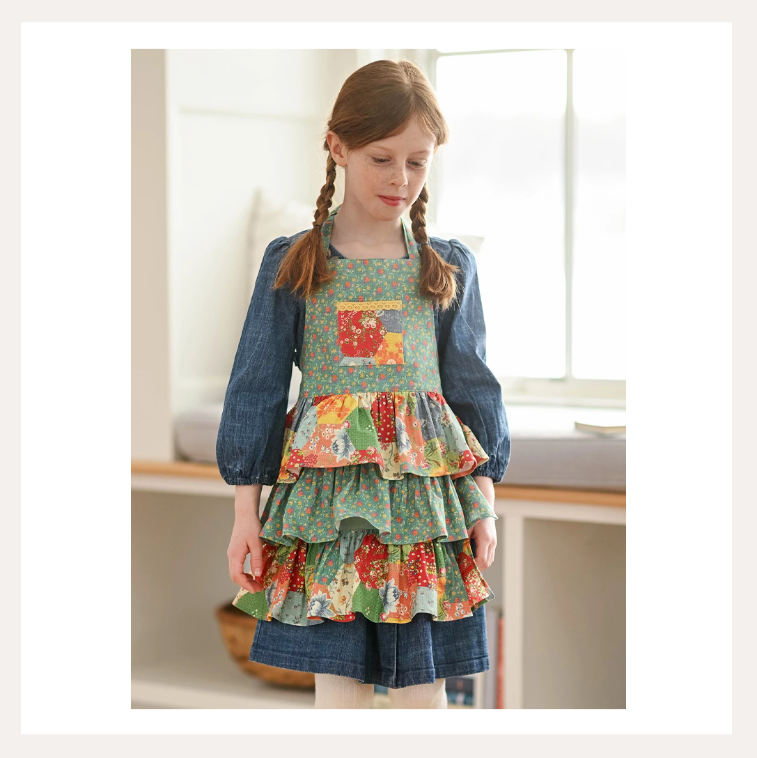 Country Fair Patchwork Child Apron | April Cornell