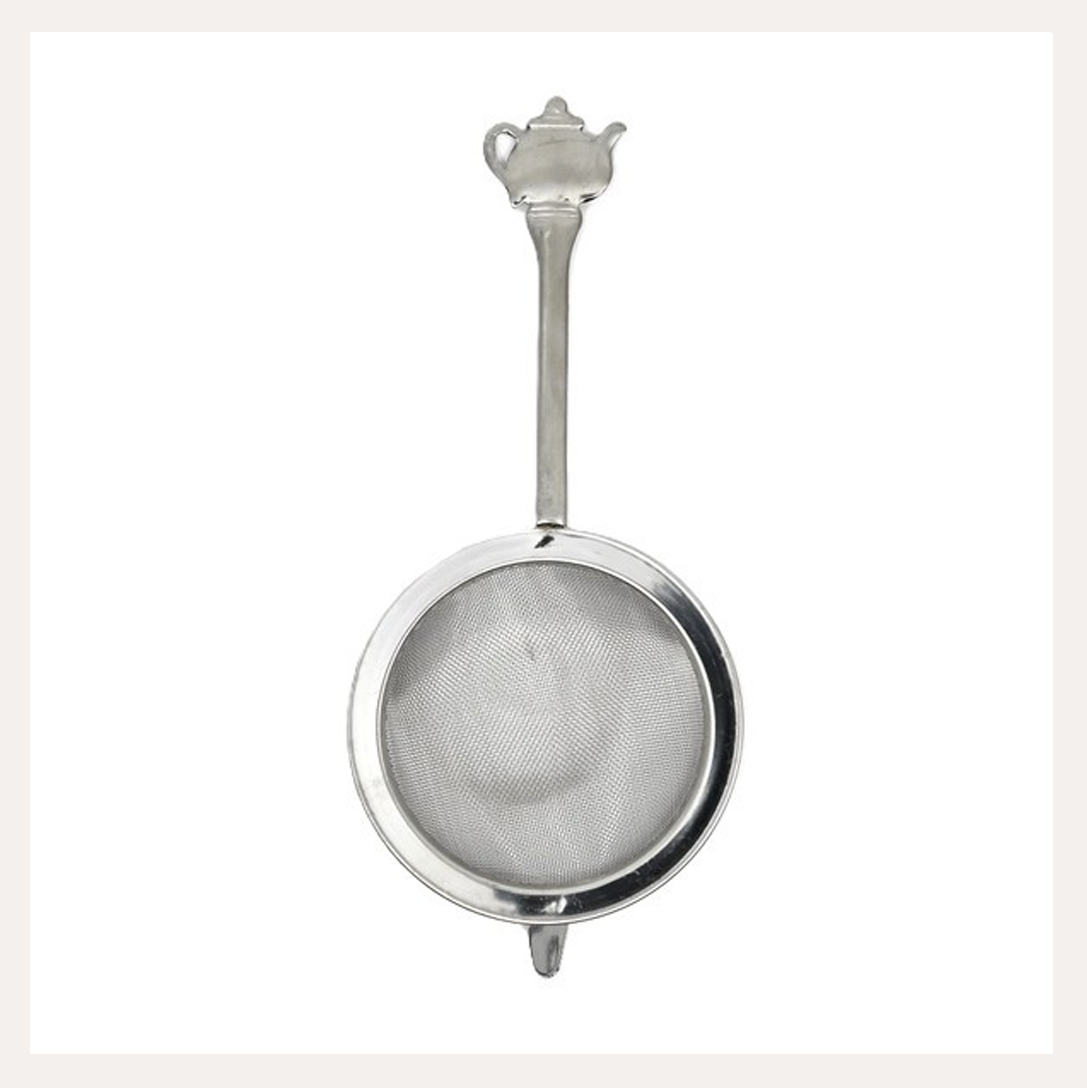 Tea Strainer with Tea Pot Shape Handle, 3"