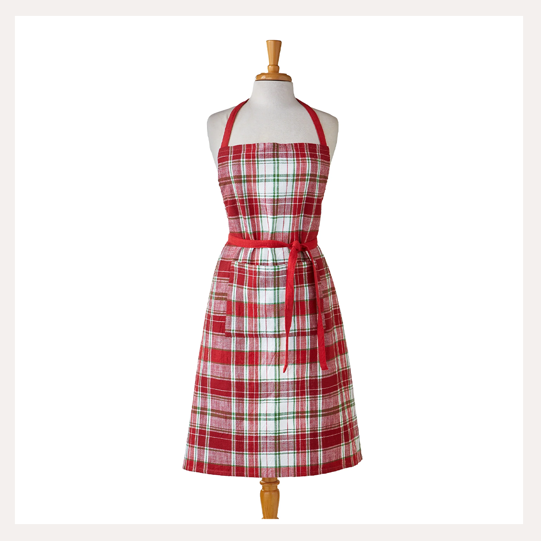 Winter Plaid Chef Apron