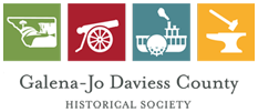 Logo representing Galena-Jo Daviess County Historical Society.