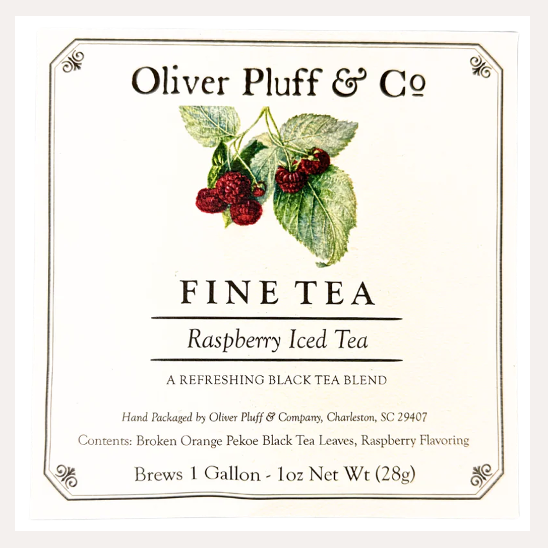 Raspberry Iced Black Tea Blend | Oliver Pluff & Co.