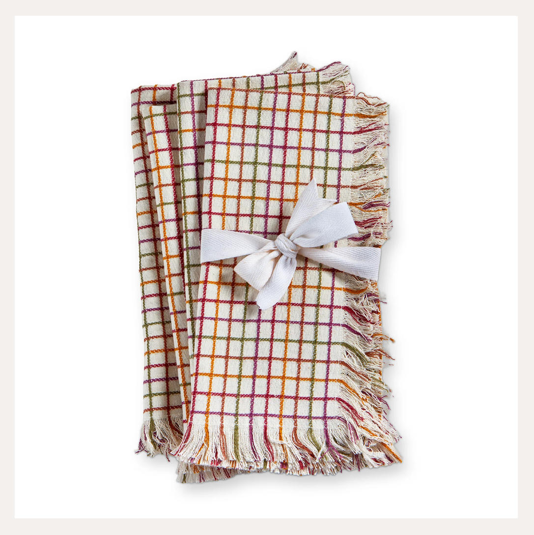 Autumn Window Pane Napkin Set