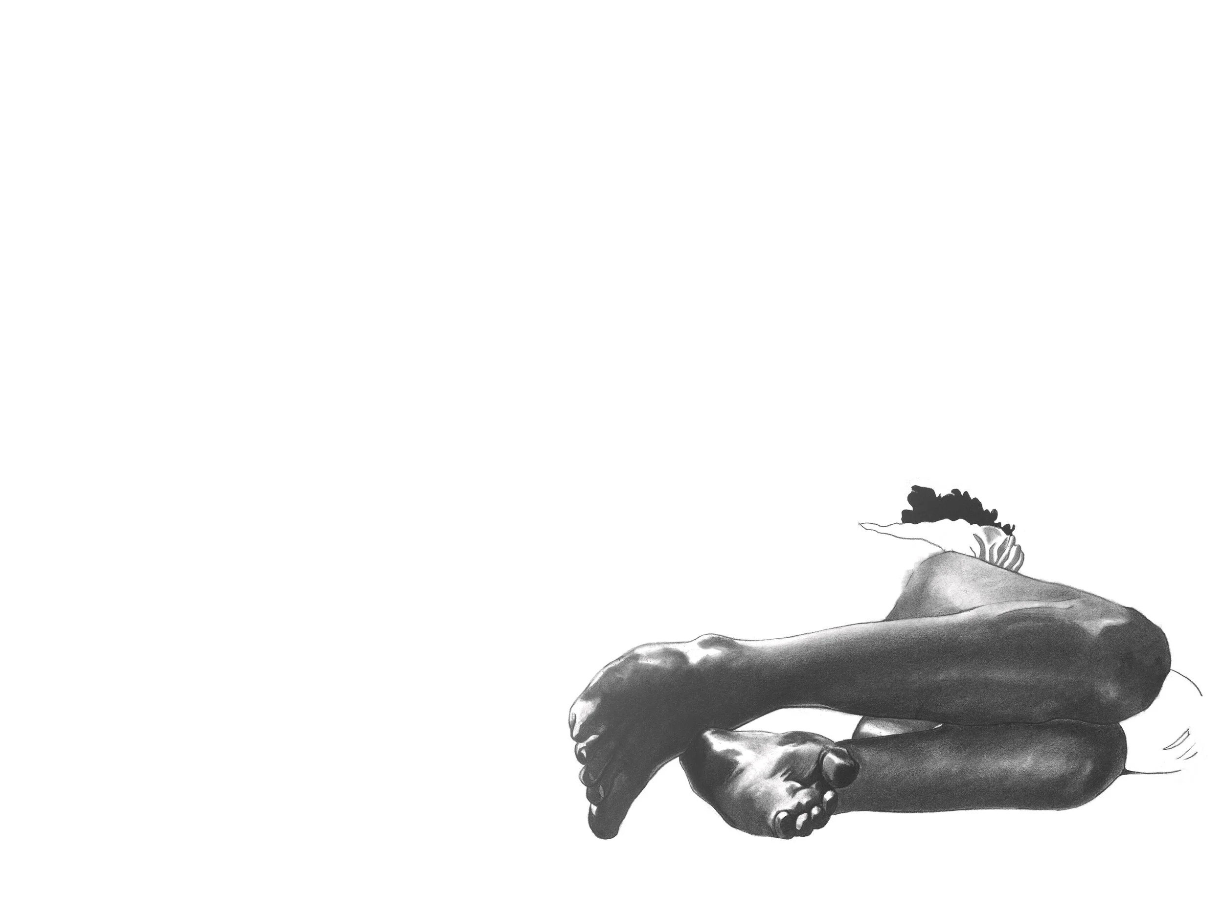  A Child's Dream , 2020,
20in x 30in,
Charcoal on paper