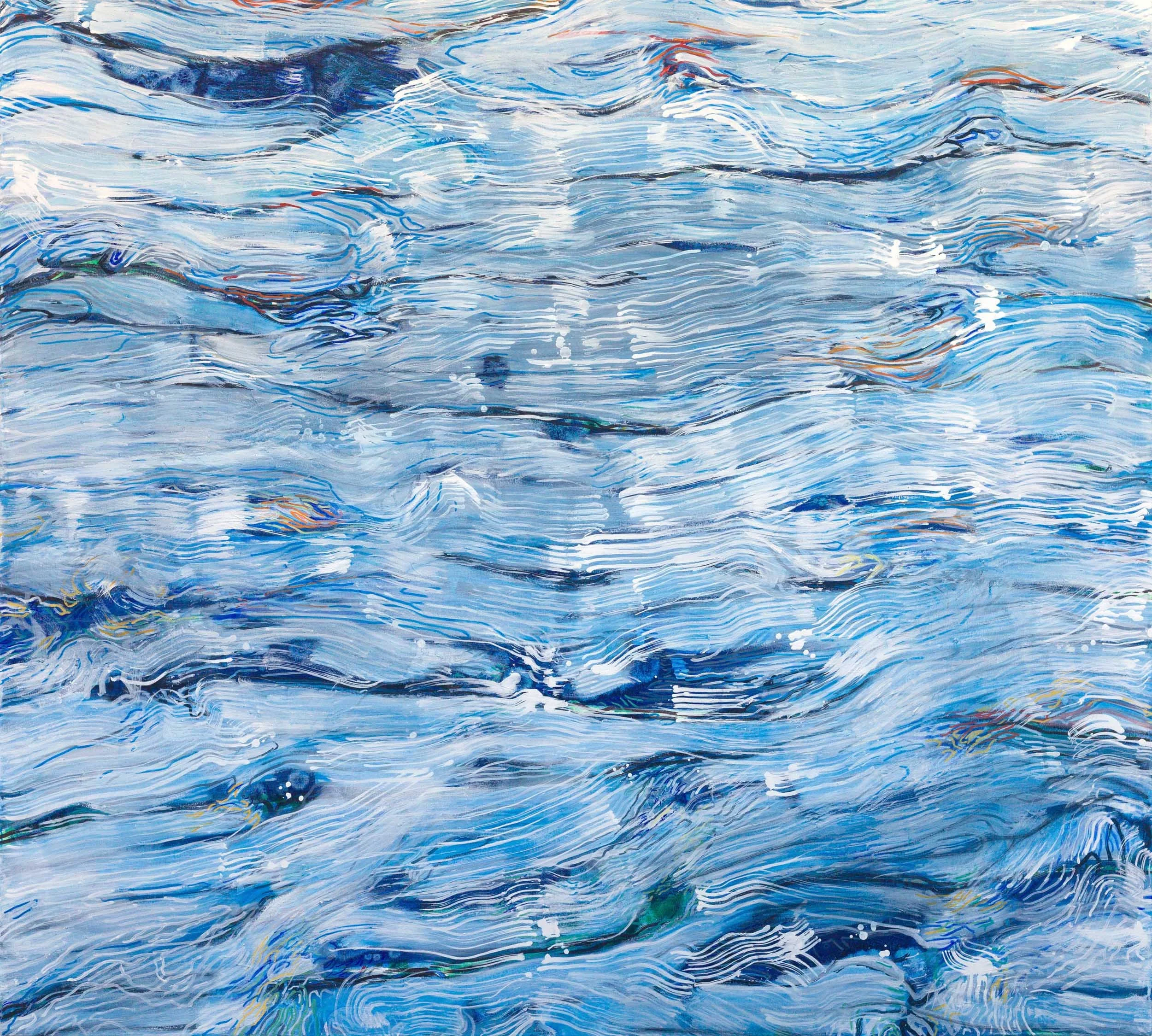 “Lines in the Sky”, 2026, oil on canvas, 54”x60” (137cmx 152cm)*Click on Image for IG post with details