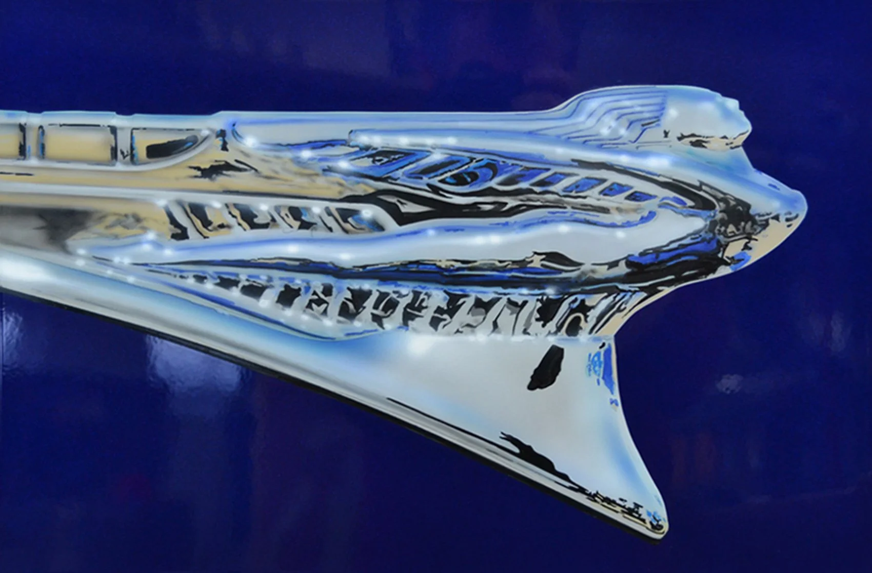 Hood Ornament - Enamel on aluminum
