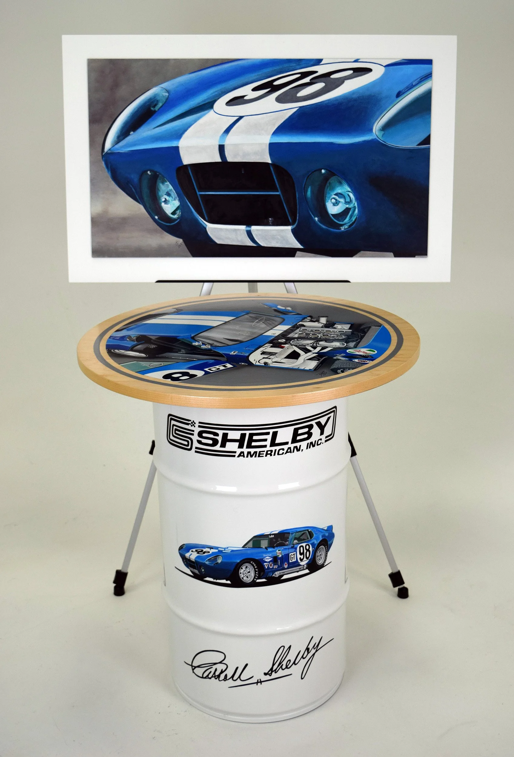 Selby Coupe Table with Companion Painting