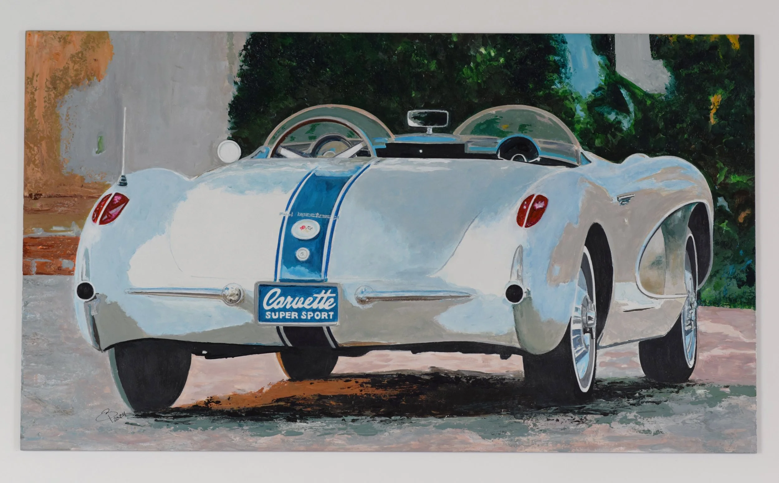 1957 Corvette Super Sport  Acrylic Painting