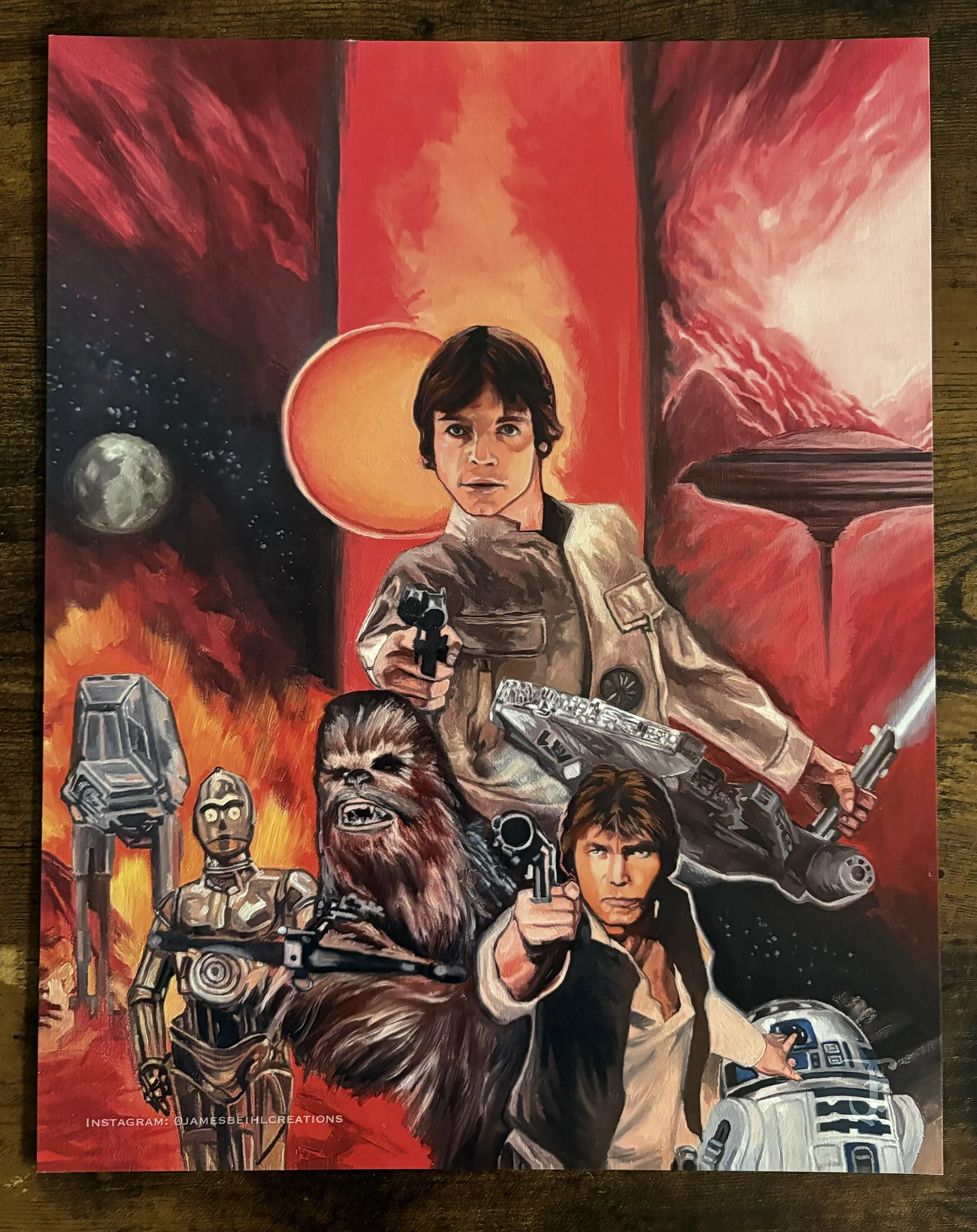 SW-ESB PRINT(SPACE OPERA) 11" x 14"