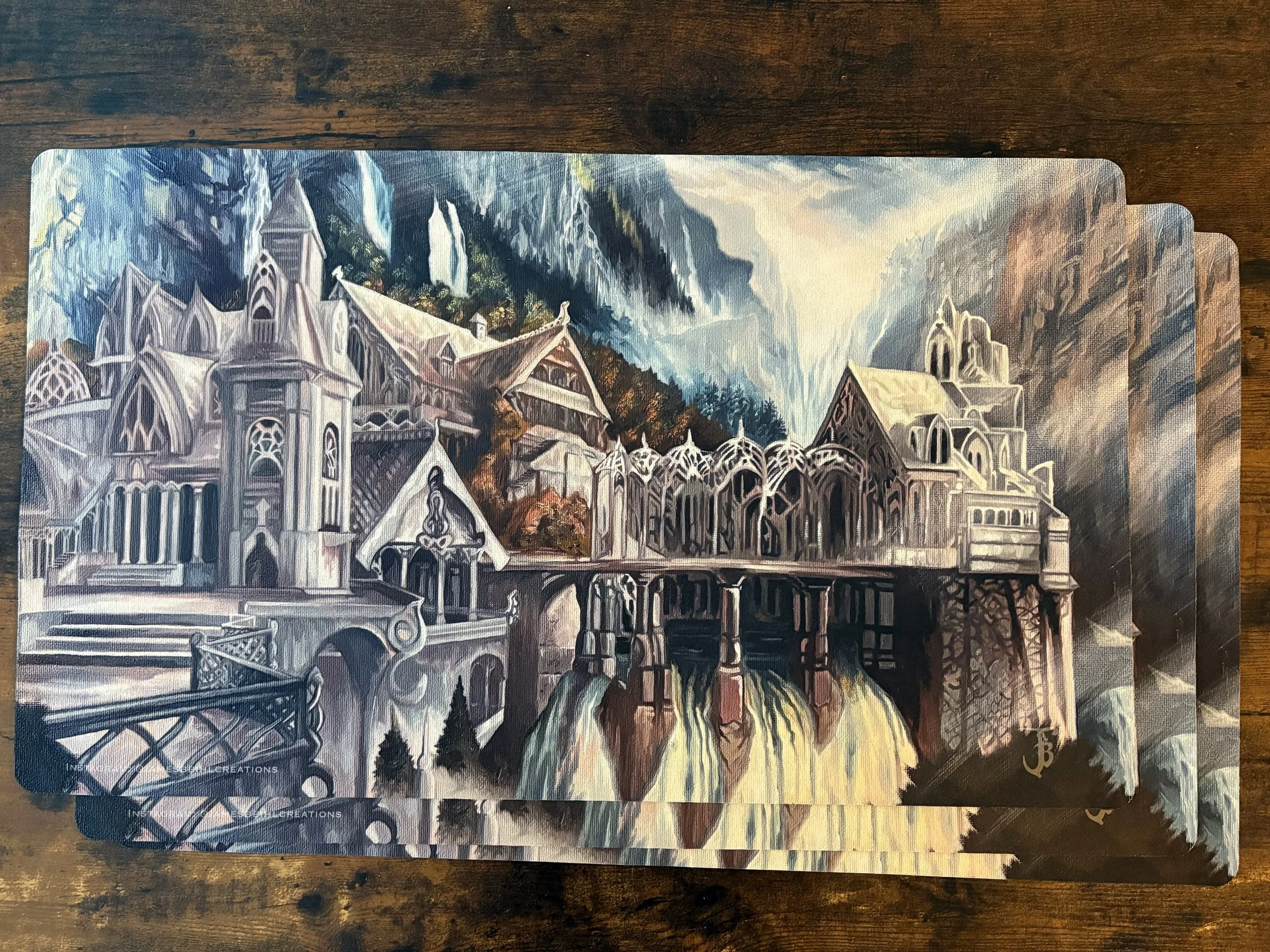 Elven City Playmat ( Last Homely House ) 24" x 14"