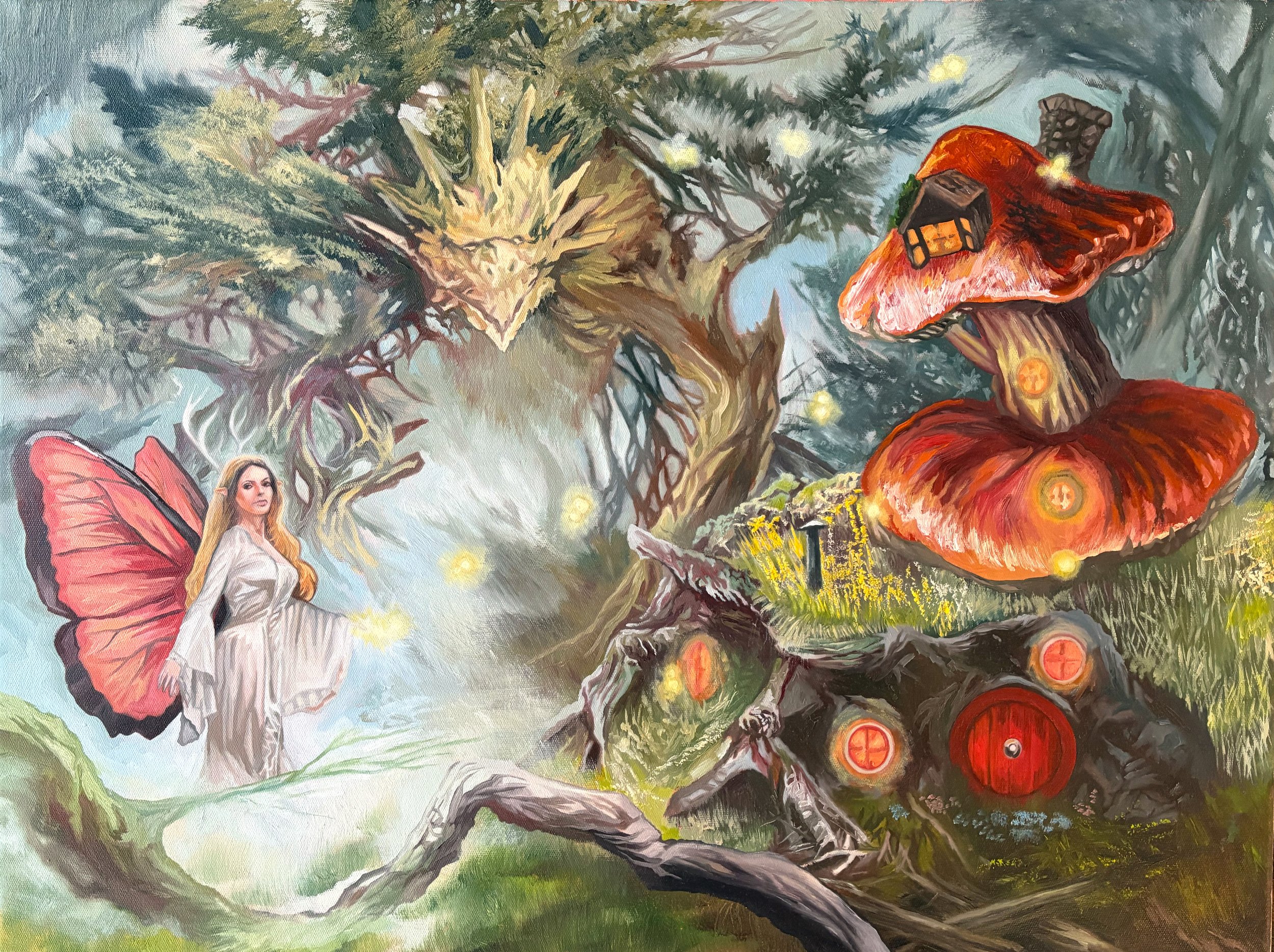 "Fairytale Forest", Oil on Canvas