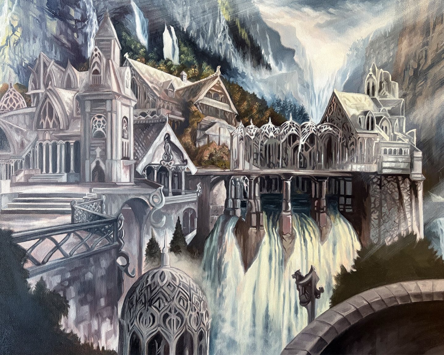 "Rivendell",  Oil on Canvas