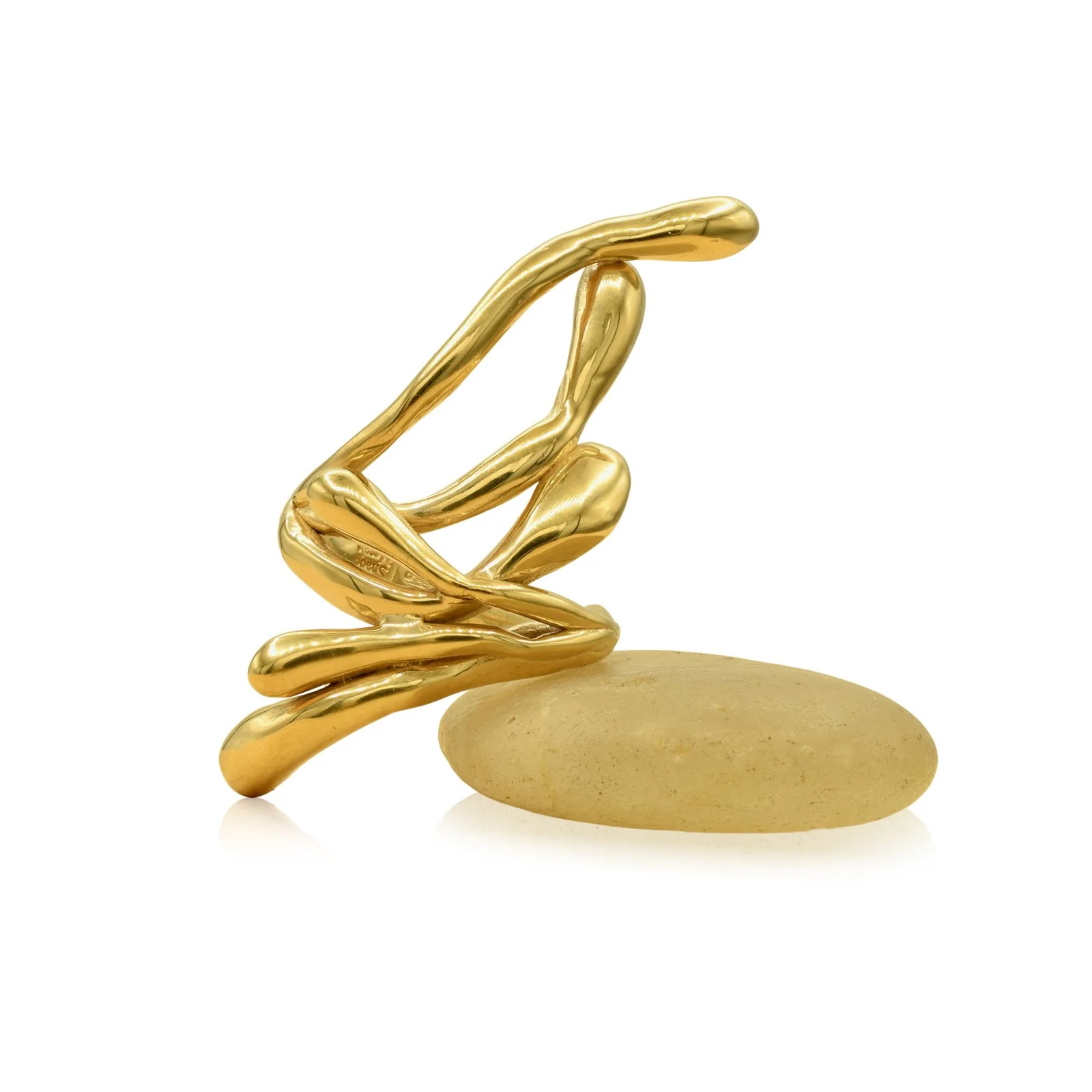 Cordyceps Mushroom Ring | (Cordyceps militaris) | Size 9 - 9 ½, 18k gold vermeil