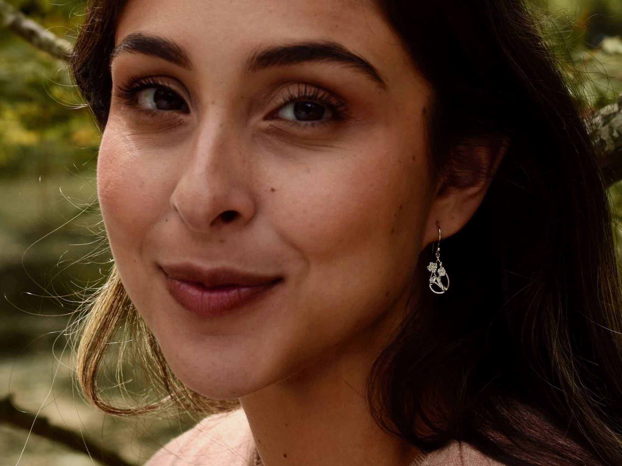 Cherry Blossom Earrings, Sterling Silver - 7.jpeg