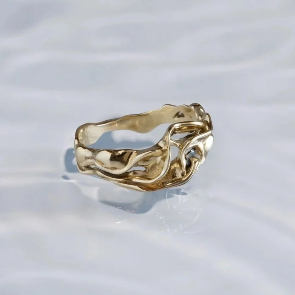 Kelp Ring in 14k Gold | (Macrocystis pyrifera)