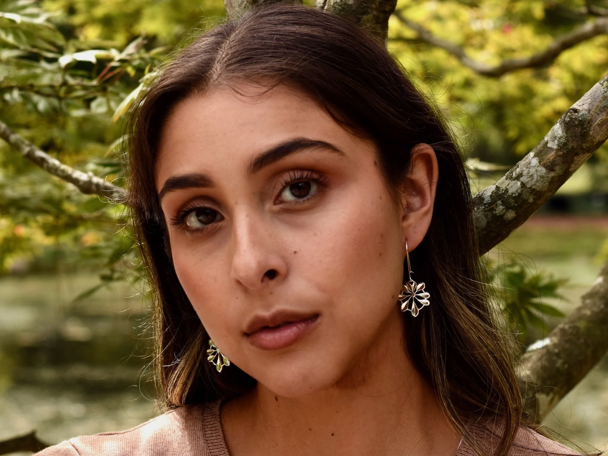 Umbrella Tree Earrings, Sterling Silver - 2.jpeg