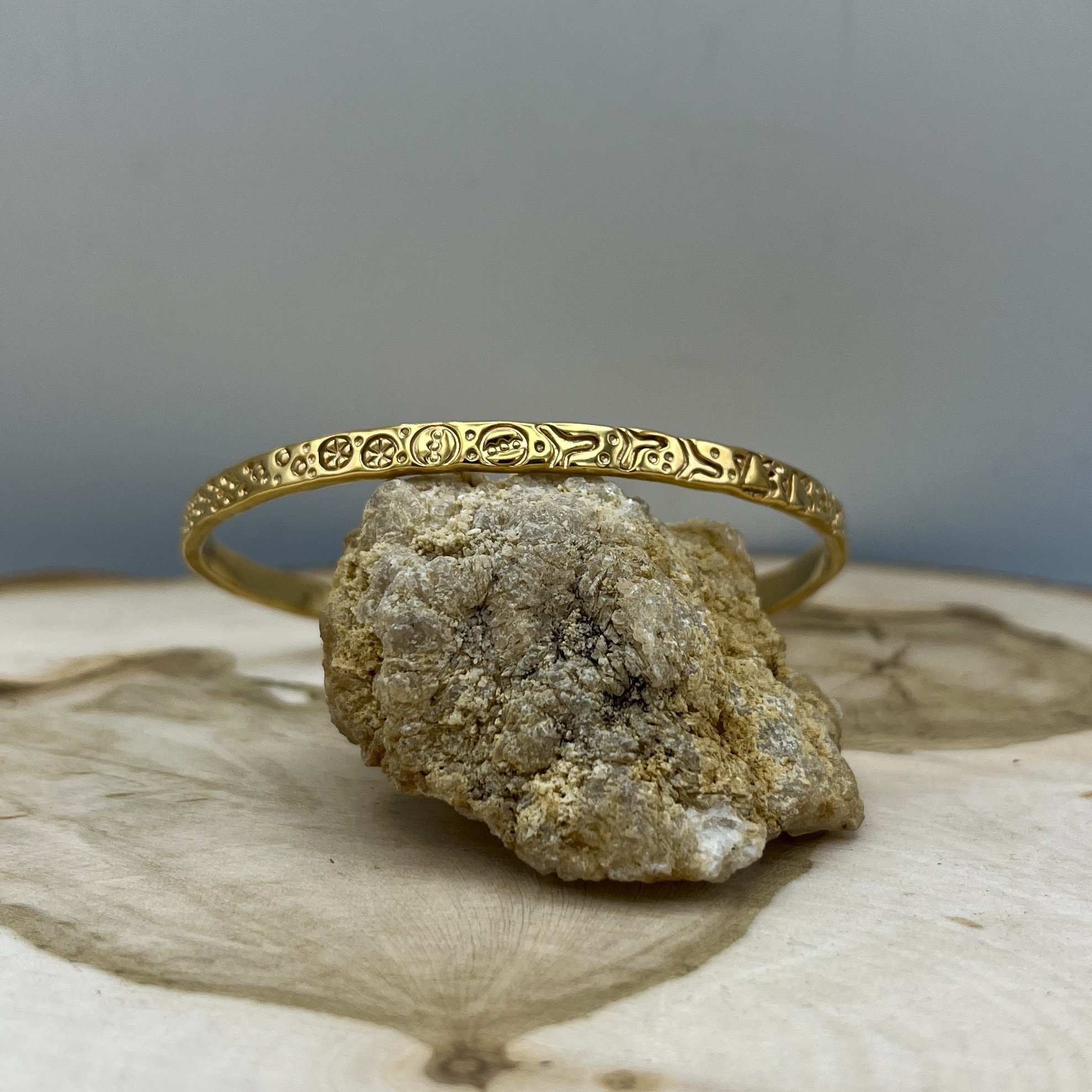 Custom Order | Diatom Bracelet in 24k gold vermeil.