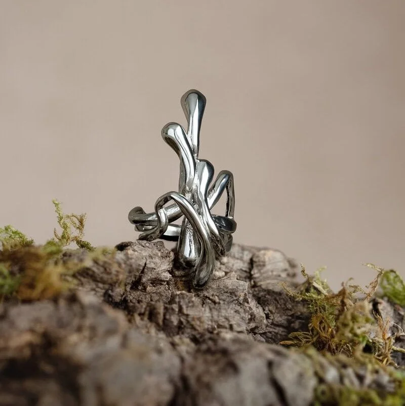 Cordyceps Mushroom Ring | (Cordyceps militaris) | Size 8 - 8 ½