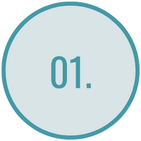 The number one in a circle.