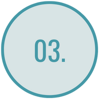 The number 3 in a circle.