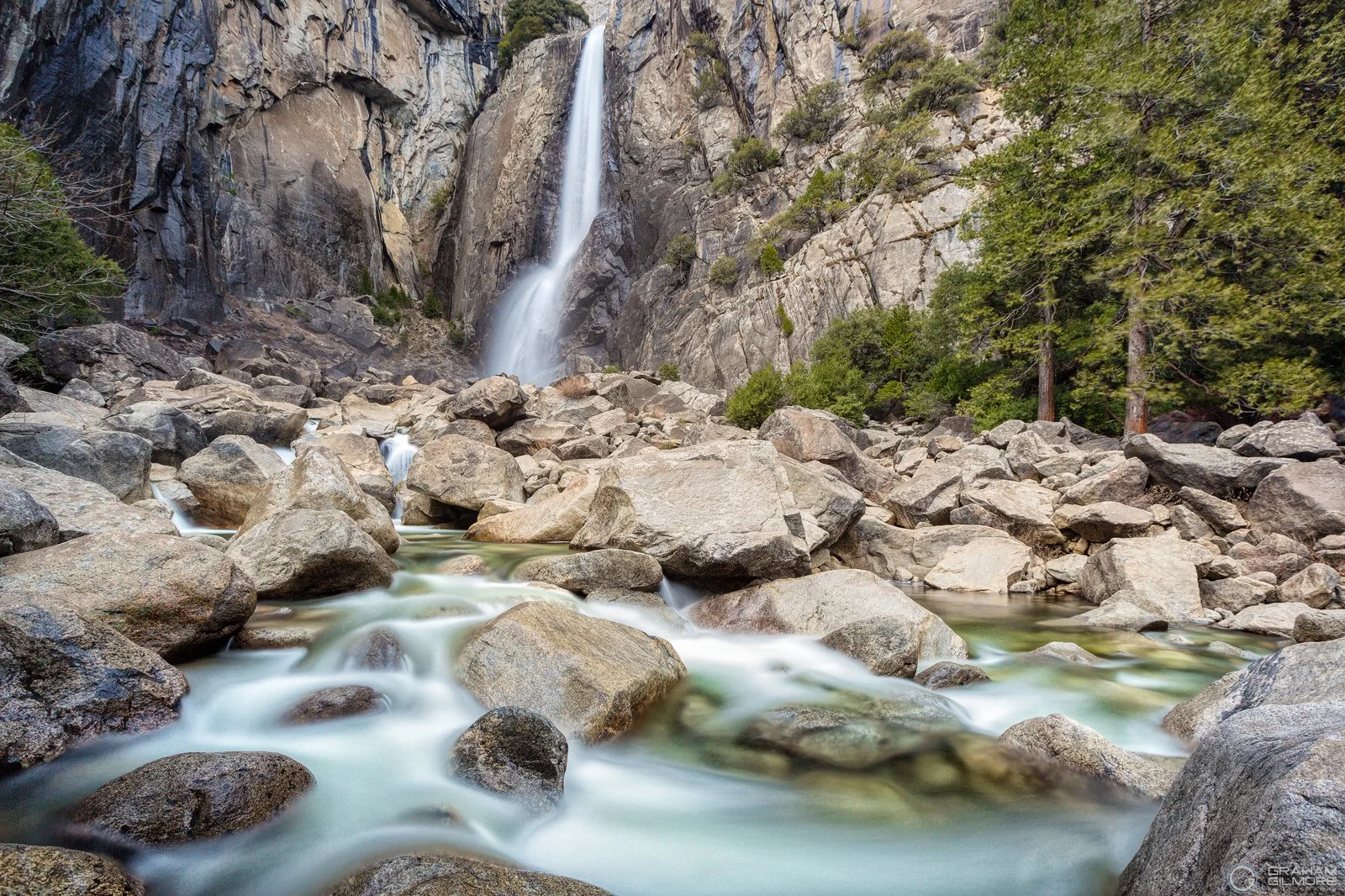 Yosemite Falls Long Exposure Rocks.jpg