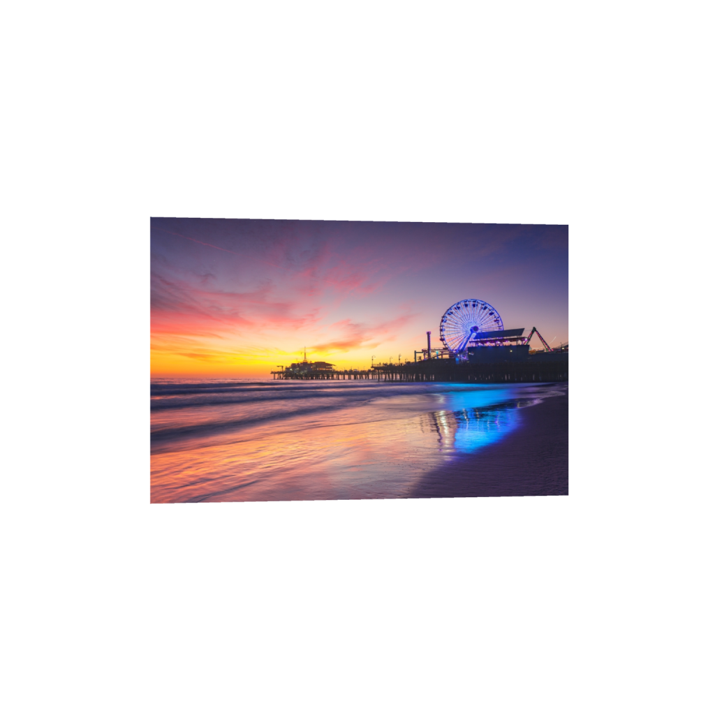 Santa Monica Pier at sunset - Fine Art Print by Graham Gilmore