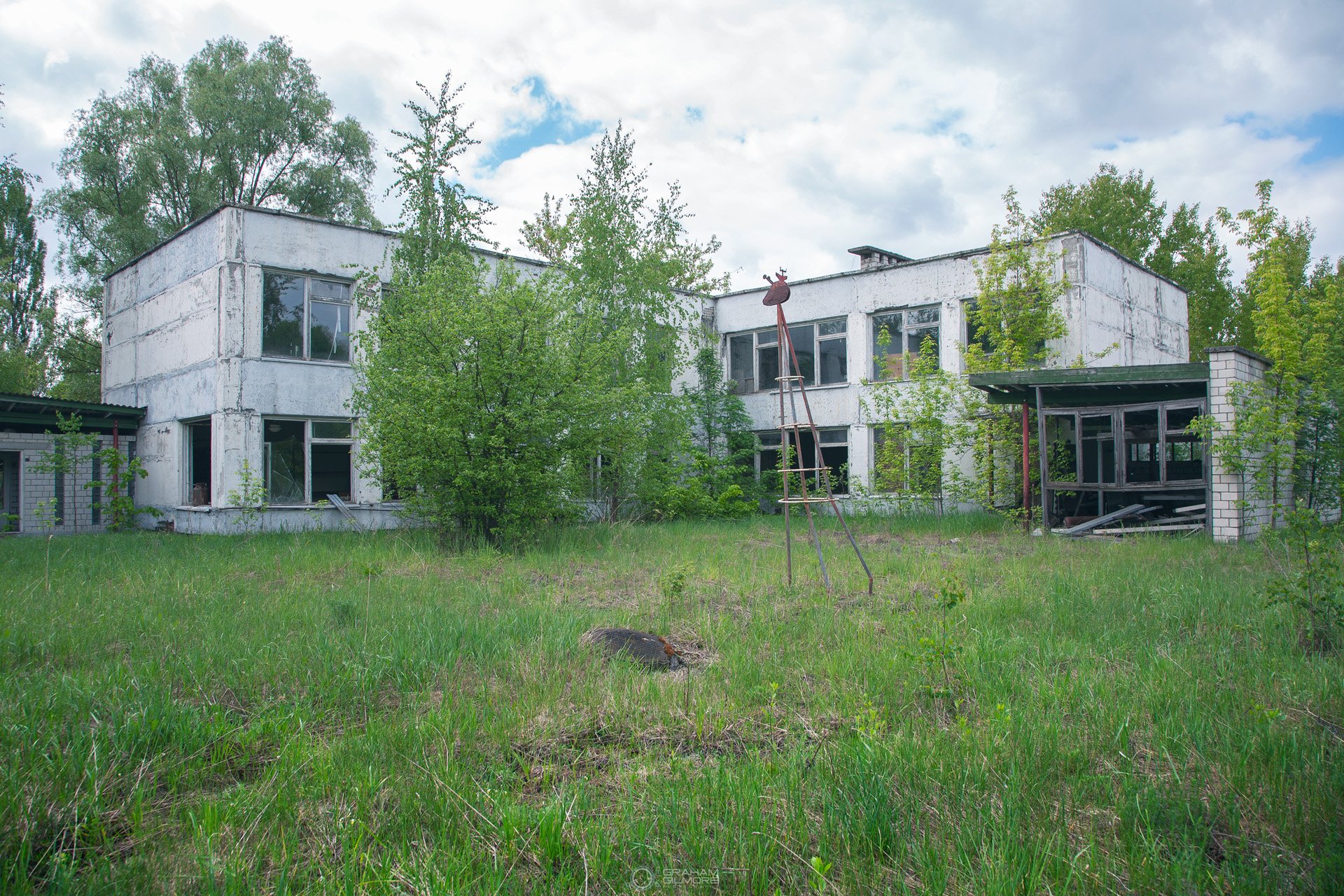 Pripyat Greenhouse and science building Chernobyl Ukraine