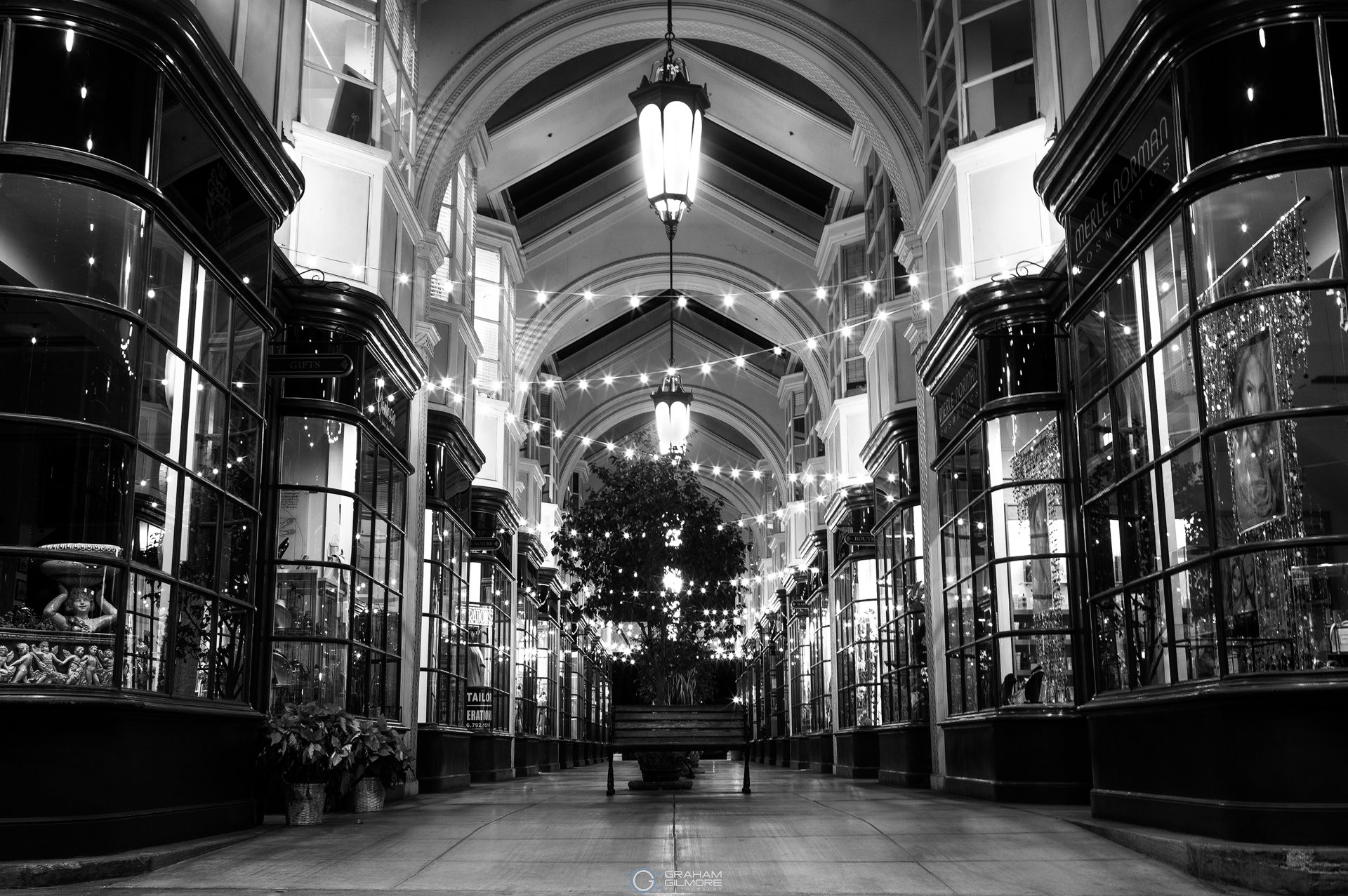Burlighton Arcade Pasadena California Black and White.jpg