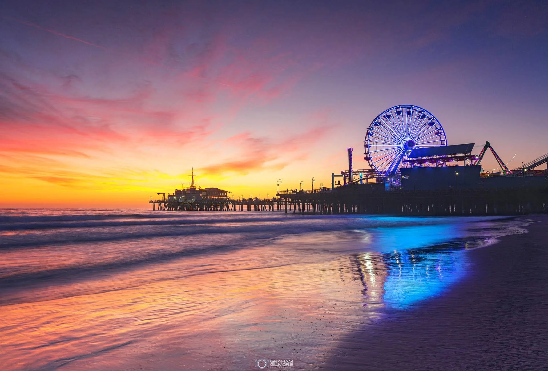 Santa Monica Pier Sunset California Dreaming.jpg