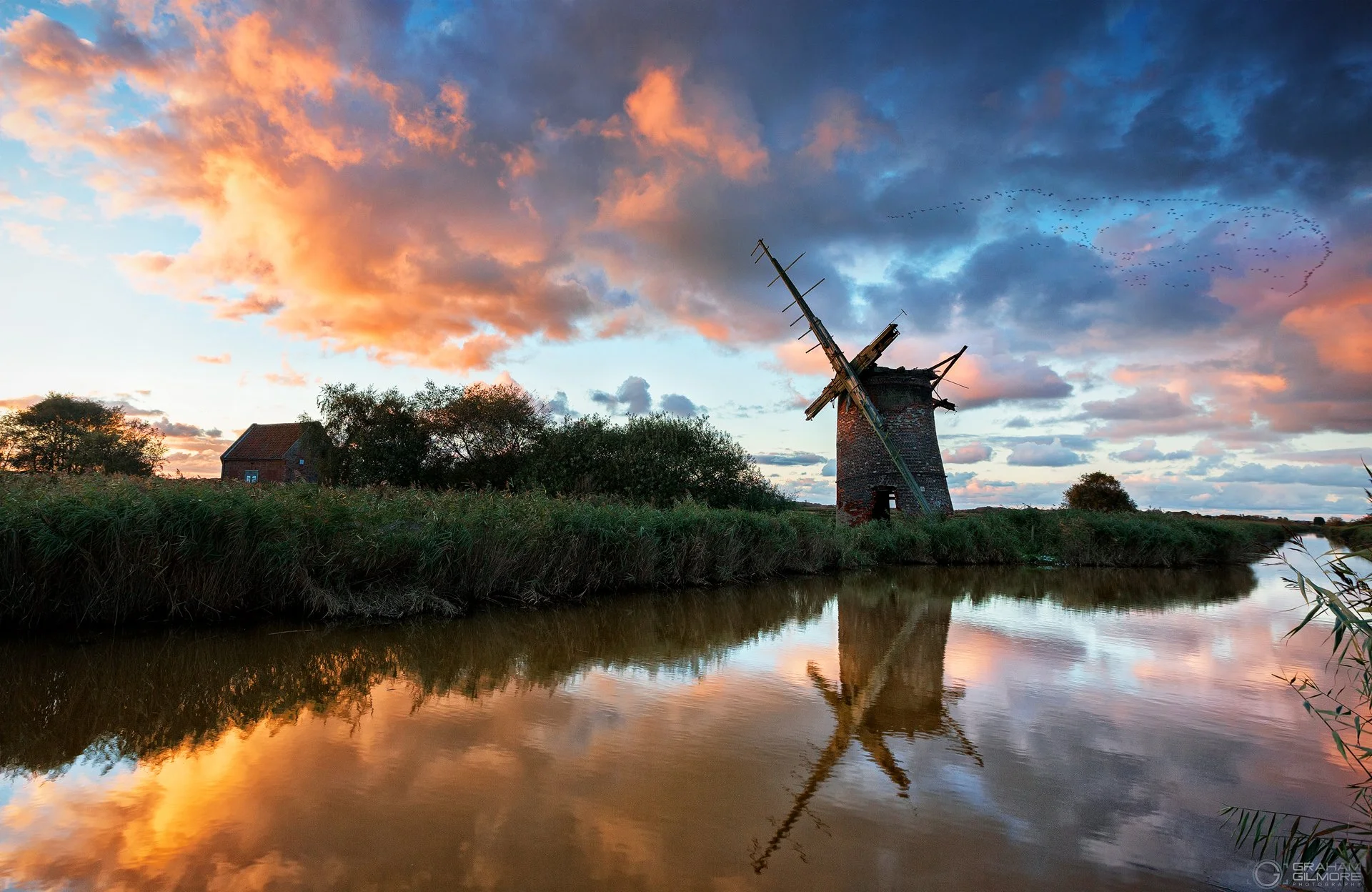 Horsey Windmill Norfolk England Sunset Long Exposure.jpg