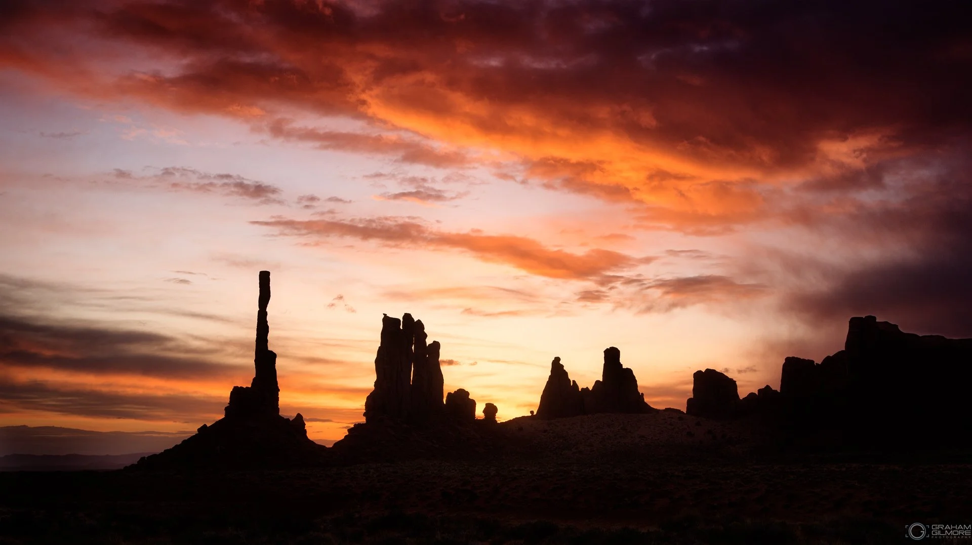 Totem Pole at Sunrise deep red sky.jpg