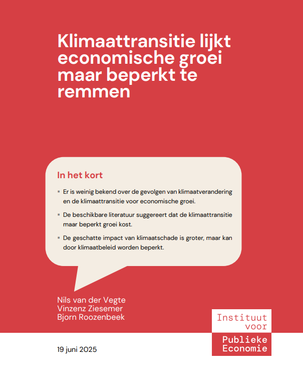 Klimaattransitie lijkt economische groei maar beperkt te remmen