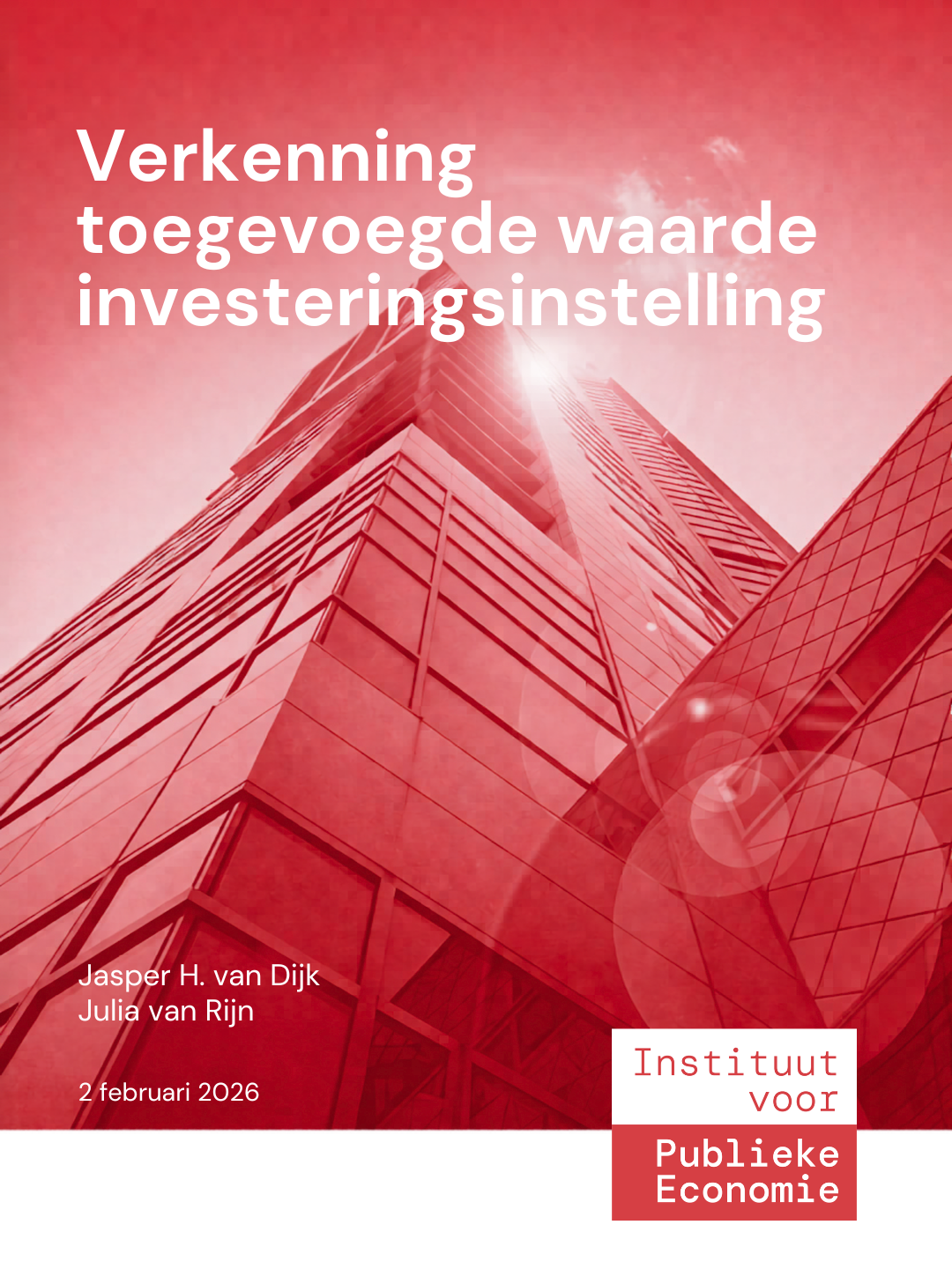 Verkenning toegevoegde waarde nationale investeringsinstelling
