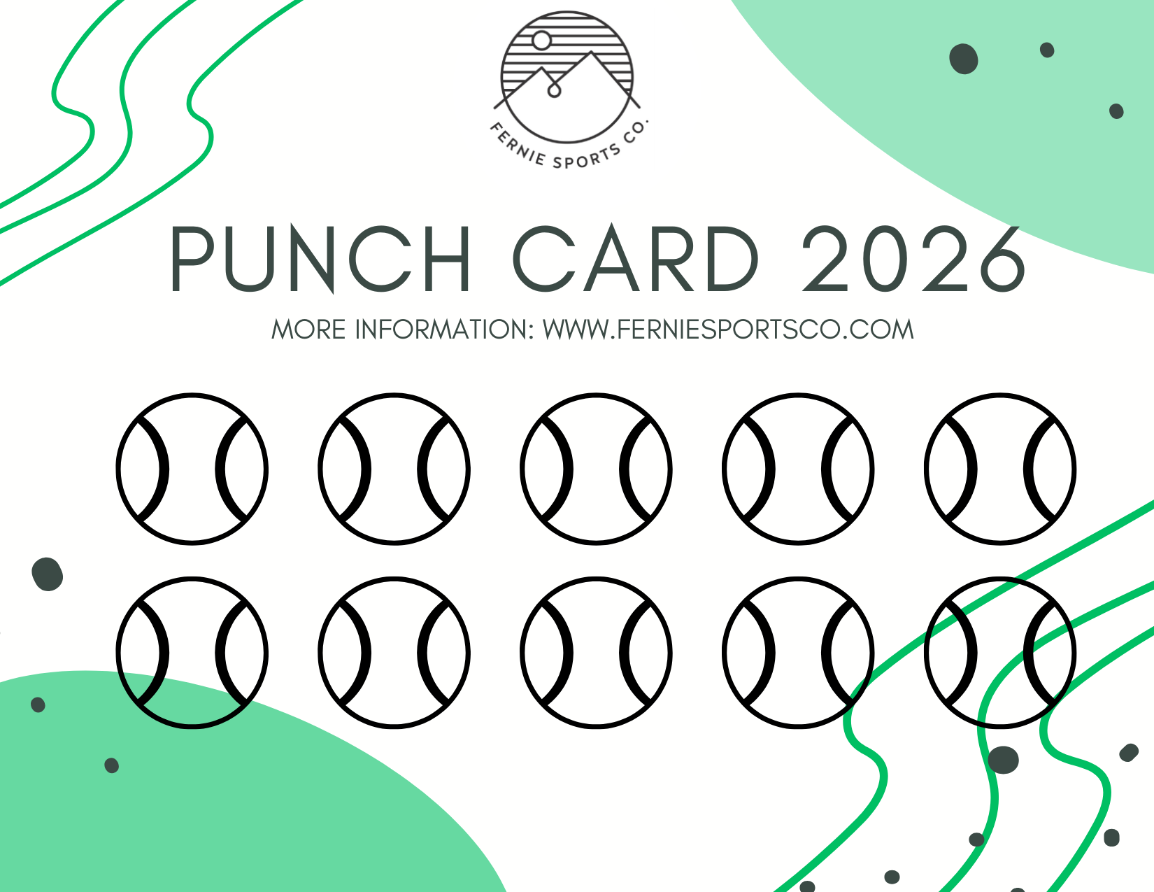 Punch card - 10 adult group tennis clinics