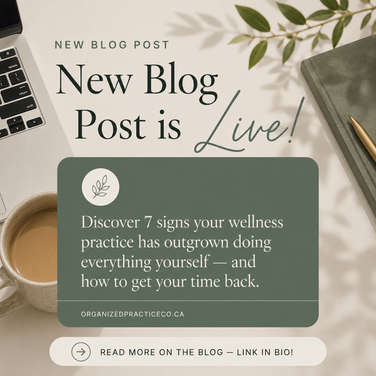 Are you running your practice&hellip; or is your practice running you? 🌿

If you're a wellness practitioner, you wear a lot of hats.

📧 Responding to emails
📅 Managing schedules
📱 Trying to stay consistent on social media
📋 Keeping systems organ