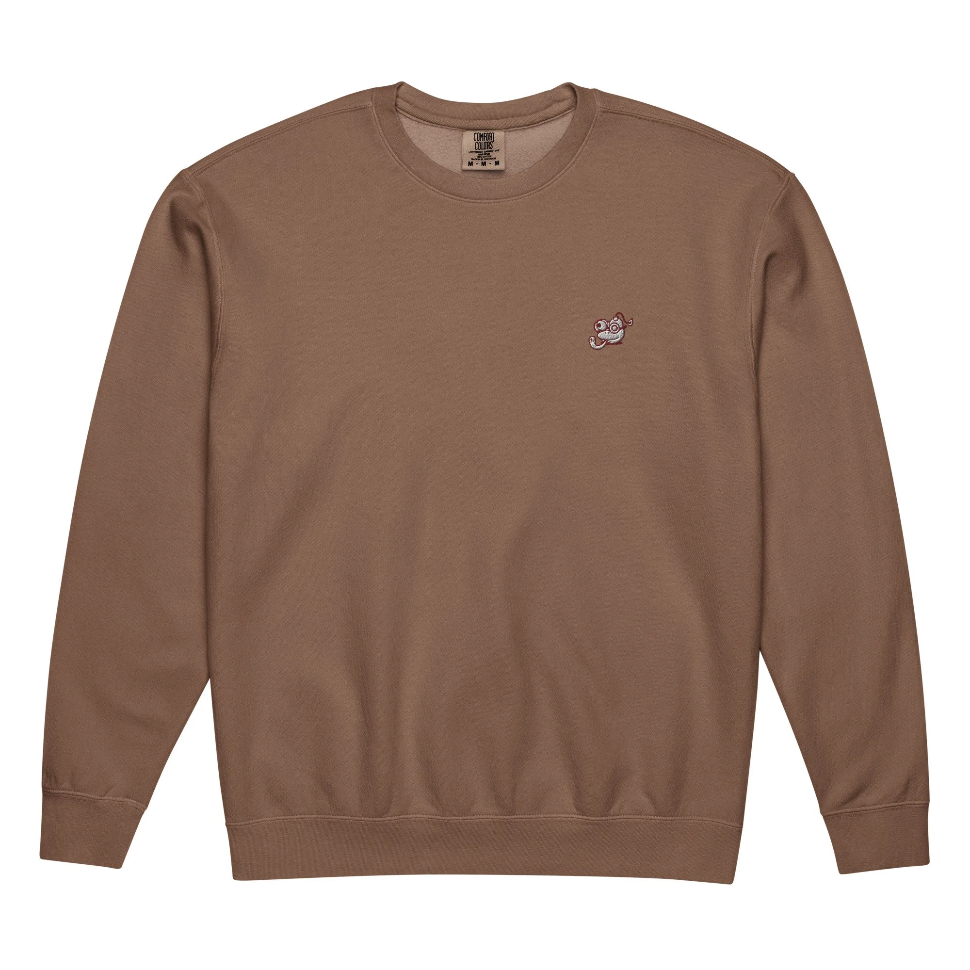 unisex-garment-dyed-lightweight-fleece-crewneck-sweatshirt-i-comfort-colors-1466-espresso-front-6925164d865c7.jpg