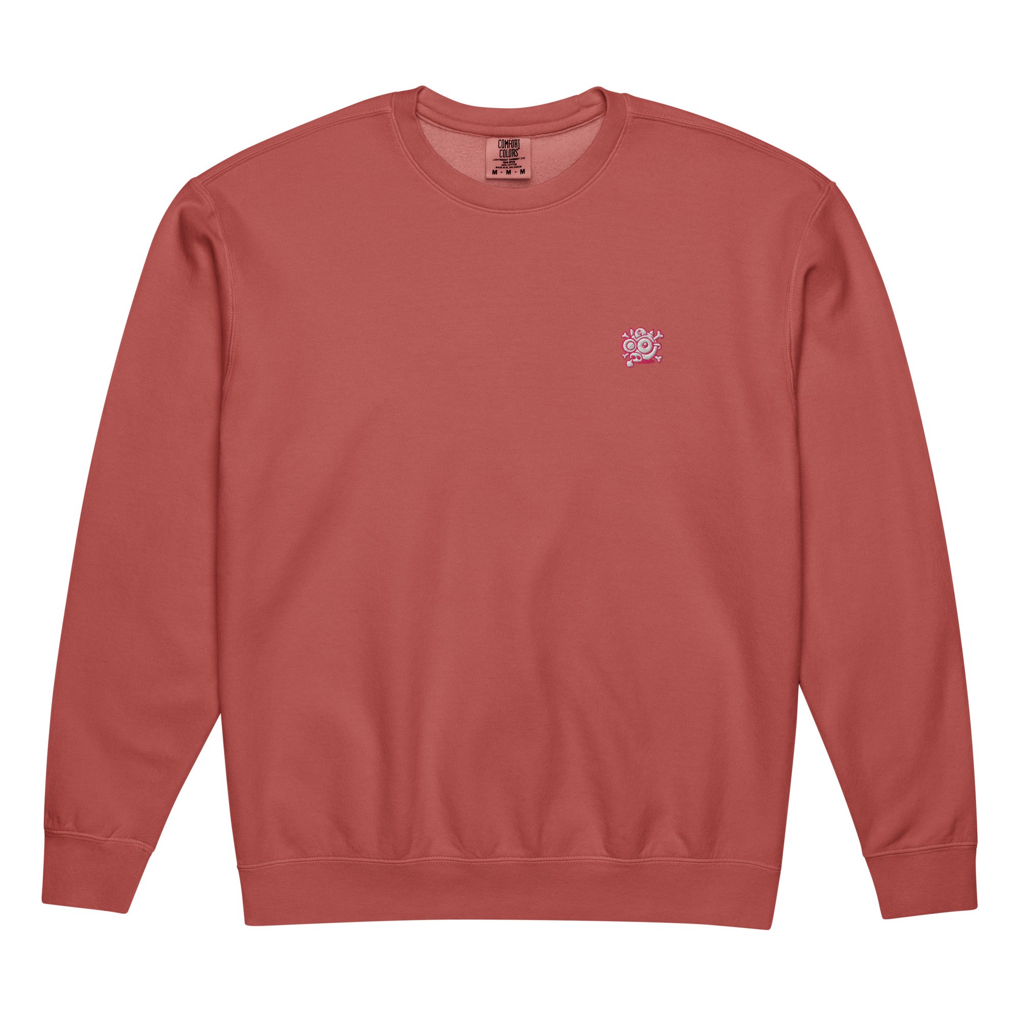 unisex-garment-dyed-lightweight-fleece-crewneck-sweatshirt-i-comfort-colors-1466-crimson-front-6925166703a4f.jpg