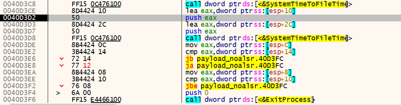 Figure 10 - Patching timecheck