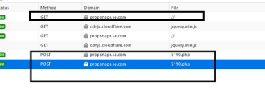Figure 7-GET & POST attempts