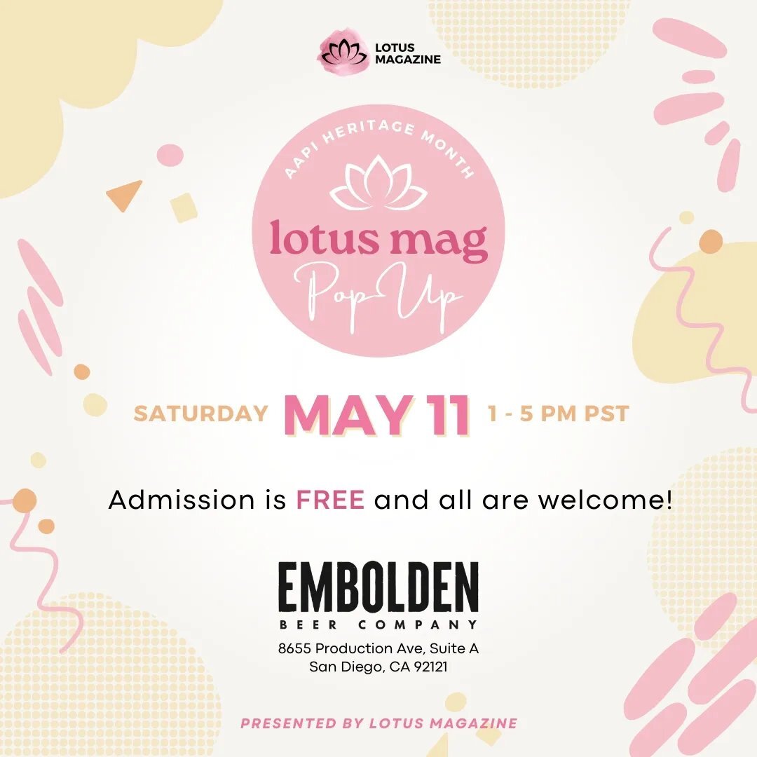 Join us for our first-ever Lotus Magazine Pop-Up, where local AAPI-owned businesses showcase their goods in celebration of AAPI Heritage Month! Tickets are FREE - sign up at link in bio!