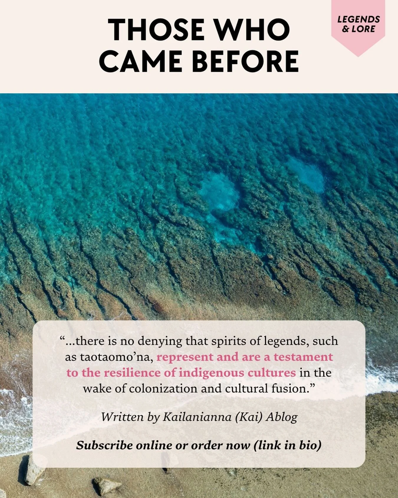 &ldquo;Those Who Came Before&rdquo; by Kailanianna (Kai) Ablog reflects on Taotaomo&rsquo;na, the ancestral spirits of the Mariana Islands and Guam, exploring how they exist as both protectors and feared forces. Through folklore and present-day persp