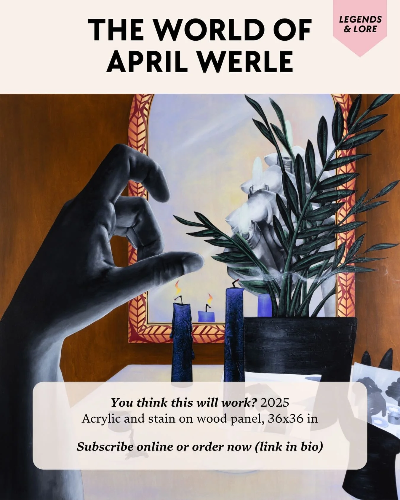 &ldquo;The World of April Werle&rdquo; showcases select works that draw from folklore to explore identity as something fluid, shaped by family, memory, and myth. @aprilwerle&rsquo;s art suggests that who we are is always evolving, never fixed.

📕 Su