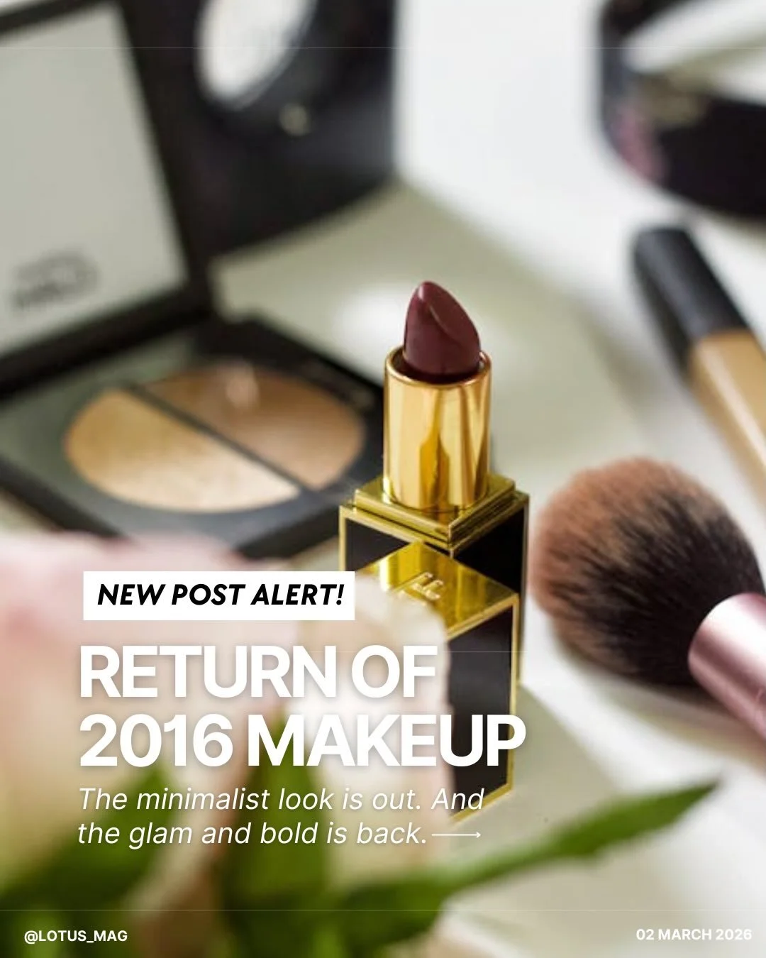 ✨ New Article Alert ✨ Return of 2016 Makeup by Jacqueline Le

Read the full story now at lotus-mag.com (link in bio!)

See in this article how 2016 makeup techniques are returning in 2026, with some slight variations!